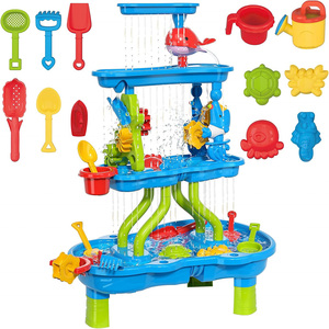 JinYing - Mesa de Juego de Agua y Arena para Playa, 4 Niveles, Cascada, para Niños - Product Image 3