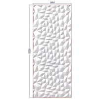 Toko perhiasan dibuat sesuai pesanan 3D bentuk berlian panel dinding 6x12 kaki mulus ukuran besar mesin CNC Modern diukir panel dekorasi