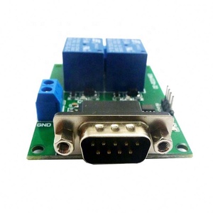 DC 12V 2 ช่อง DB9 หญิง/ชาย RS232 UART รีโมทคอนโทรลสวิตช์บอร์ดพอร์ตอนุกรมโมดูลรีเลย์ - Product Image 5