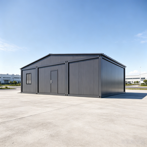 Garage préfabriqué <span class=keywords><strong>en</strong></span> acier pour 2 voitures avec portes à enroulement, abri de rangement modulaire extérieur à vendre - Product Image 2