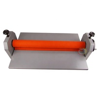 Laminateur manuel à froid pour PVC, publicité, magasin, 650 mm, 750 mm, machines à laminer les cartons, textiles, machine à laminer en maille métallique 25 fils