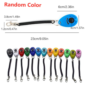 คลิกเกอร์สำหรับฝึกสัตว์เลี้ยงแบบพกพาสำหรับมืออาชีพใช้ซ้ำได้พร้อมปุ่มฝึกควบคุมอาหารเครื่องช่วยบริหารข้อมือ - Product Image 6