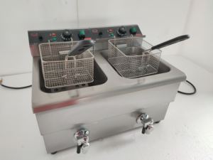 เครื่องทอดไฟฟ้าแบบตั้งโต๊ะ รุ่น DF-10L-2  2 ถัง 2 ตะกร้า - Product Image 4