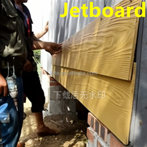 Panneau de revêtement extérieur en fibrociment imitation bois, résistant à l'eau et au feu, pour murs extérieurs, sols et terrasses - Product Image 1