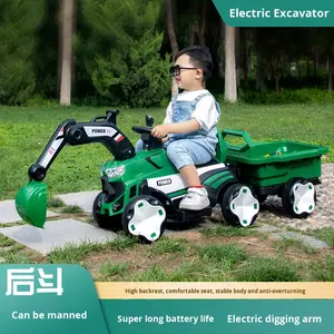 Coche <span class=keywords><strong>de</strong></span> <span class=keywords><strong>Juguete</strong></span> Excavadora para Niños Vehículo Eléctrico <span class=keywords><strong>de</strong></span> Construcción Tractor <span class=keywords><strong>de</strong></span> Plástico Camión Grúa Montable para Niños y Niñas <span class=keywords><strong>de</strong></span> 2 a 4 Años - Product Image 3
