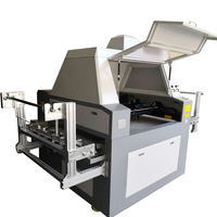 Machine de découpe laser graphique automatique à double tête et double rail avec alimentation et recherche automatiques, machine de marquage laser de marque