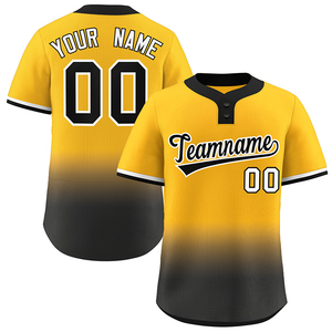 OEM Logo de broderie personnalisé nom dégradé de couleur chemise de baseball impression numérique séchage rapide polyester USA taille maillot de baseball pour hommes - Product Image 4