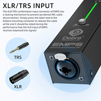 Amplificateur de monitoring intra-auriculaire personnel Debra EMPS à batterie active, ultra-compact, étanche, en métal, avec voix réglable 40Hz-15KHz pour Aux