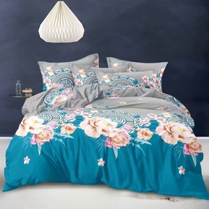 Usine Chinoise Gros Draps de Lit Pas Chers Parures de Lit à Motifs Floraux 100% Polyester Draps Plats en Stock Taille King - Product Image 6