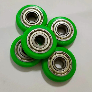 Roue de chariot robuste, résistante à la chaleur, avec roulement à injecteur, revêtement anti-usure, petite taille, durable. - Product Image 4