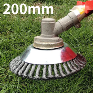 8 "200mm Grama Strimmer Cabeça Trimmer Escova De AÇO Fio Roda Jardim Weed Trimmer - Product Image 6