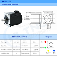 Moteur pas à pas bipolaire Nema 23 à couple élevé, 2 phases, 1,8 degré, 57 mm, pour routeur CNC, machine de fraisage, imprimante 3D, bricolage