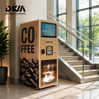 Machine à café expresso automatique DKM, café moulu frais, du grain à la tasse, avec écran tactile de 27 pouces