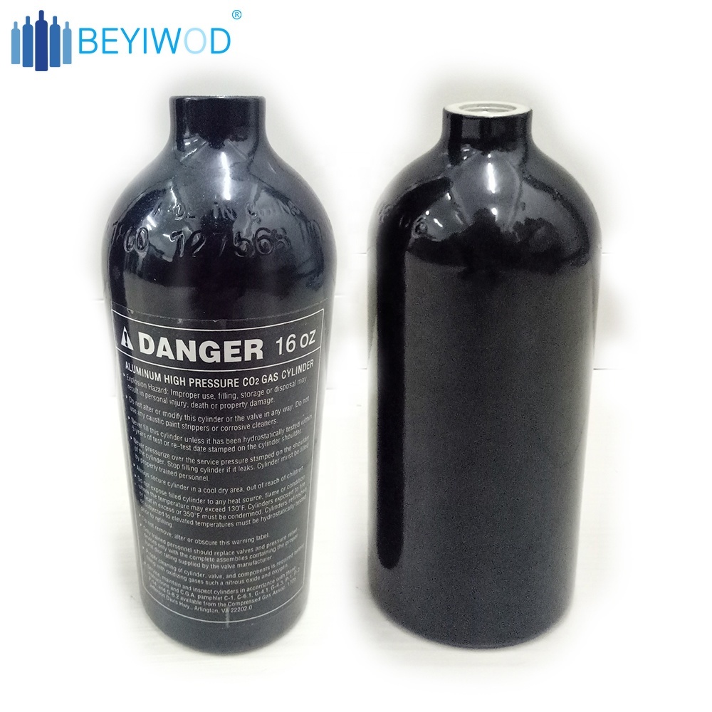 Paintball 20OZ CO2 Tank with On Off Valve or Pin Valve