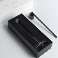 Kit de ciseaux en coffret avec logo laser personnalisé, emballage élégant pour éteignoir à bougie et coupe-mèche