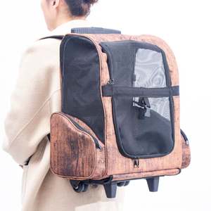 Bolsa de Transporte para Mascotas de Súper Calidad con Ruedas Extraíbles, Aprobada por Aerolíneas, Mochila de Viaje Azul para Mascotas - Product Image 2