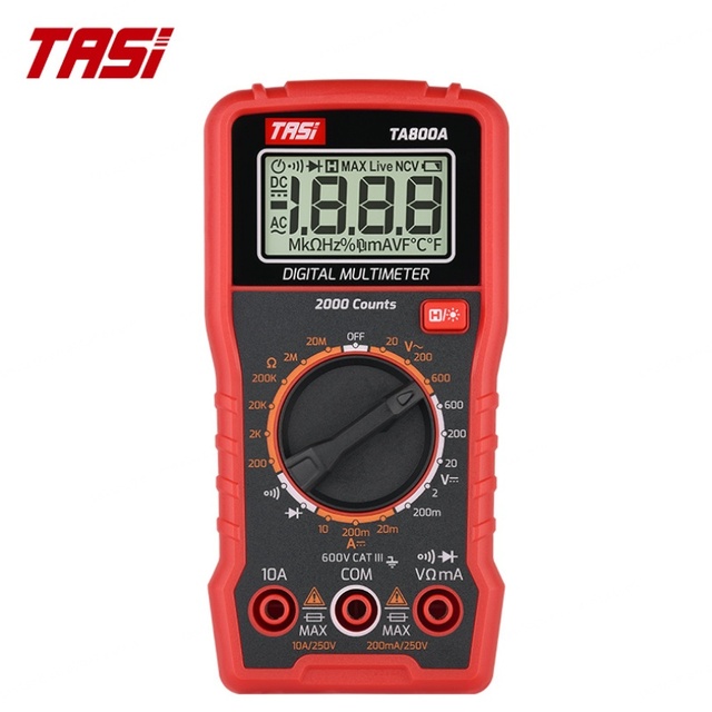 TASI TA800A Professional Smart Digital Multimeter 600V True RMS 4-Digit Display Intrinsically Safe Voltage Meter & Tester