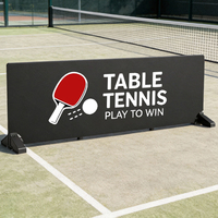 Barrières de tennis de table réglables en ABS personnalisées, légères et écologiques, pour la protection des terrains professionnels de compétition et d'entraînement de ping-pong