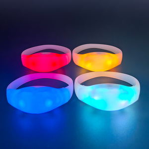 संगीत समारोहों और पार्टियों के लिए 4-6 घंटे की बैटरी लाइफ के साथ 4-6 घंटे की बैटरी लाइफ के साथ हॉट सेलिंग सॉफ्ट रिस्टबैंड - Product Image 1