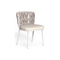 Ensemble de meubles d'extérieur modernes en alliage d'aluminium, table et chaises, résistant aux UV, imperméable, durable, capacité 4 personnes