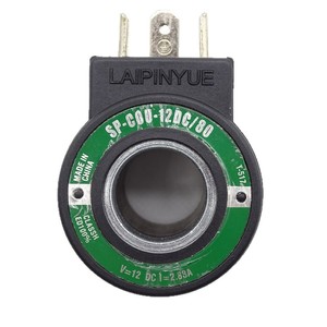 คอยล์แม่เหล็กไฟฟ้า Laipinyue รุ่น Sp-Cou-12dc 80 โวลต์=12 ดีซี กระแสไฟ=2.83 แอมป์ สำหรับวาล์วไฮดรอลิก - Product Image 1