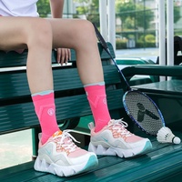 Chaussettes de course épaisses pour femmes pour le tennis, la randonnée et le cyclisme Chaussettes de compression pour femmes pour l'équitation Bas de sport respirant