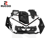 Fibra de Carbono Seca para BMW G80 G81 M3 G82 G83 M4 G87 M2: Refuerzo de Soporte de Motor, Cubierta de Radiador, ECU, Paneles de Esquina de Faros y Rejilla