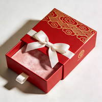 Boîte cosmétique de luxe personnalisée avec logo, en papier recyclé brun, à tiroir coulissant, fermeture magnétique, avec doublure en velours et éponge