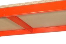 <span class=keywords><strong>Étagère</strong></span> de rangement en acier robuste à 4 niveaux, bleue, capacité de <span class=keywords><strong>charge</strong></span> de 150 kg, revêtement en poudre, assemblage sans boulons, <span class=keywords><strong>étagère</strong></span>s réglables - Product Image 3