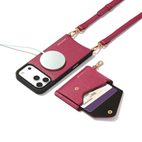 Étui de téléphone portable en cuir véritable à la mode, personnalisé et très vendu, avec porte-cartes magnétique détachable pour iPhone