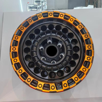 Nouvelles jantes concaves en alliage d'aluminium forgé 17-26 pouces 6x139.7 compatibles avec Ranger Silverado Hilux Patrol SUV 4x4 Noir