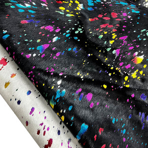 Marquage à chaud du cuir véritable de style antique Coloration à la main de crin de cheval noir et blanc - Product Image 1