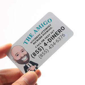 Custom 86x54mm metal business <b>cards</b> 0.5mm thick stainless steel Plated 304 stainless steel Luxury business <b>card</b> - Product Image 3