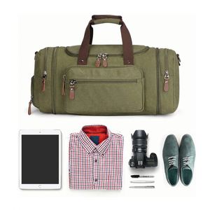 Producto de moda superior Estilo de cremallera Bolsa de deporte de lona unisex Bolsa de deporte de lona de gran capacidad de último estilo de alta calidad - Product Image 6
