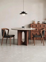 Chaise de salle à manger moderne en bois de frêne, fauteuil rembourré en similicuir avec dossier, pour la maison, l'hôtel, le bureau