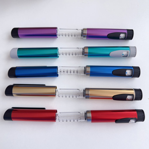 Reusable Metal Syringe <b>Pen</b> 60IU 3ml Glass Vial <b>Multiple</b> <b>Colors</b> Eco Friendly Durable Body <b>Pen</b> Injector Adjustable Dose Dial - Product Image 1