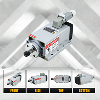 [Stock UE] Kit de broche carrée refroidie par air 1,5 kW 24000 tr/min |   Moteur de broche CNC ER11 avec variateur de fréquence (VFD) assorti