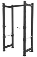 Rack de musculation professionnel robuste avec barre de traction multi-positions et rangement pour plaques de poids - Cage de squat complète professionnelle pour salle de sport à domicile