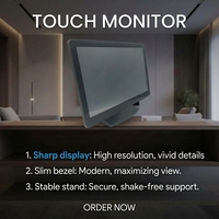 Moniteur à écran tactile capacitif 11.6 pouces 10 ponits pour montage mural intelligent en classe ou bureau pour moniteur POS