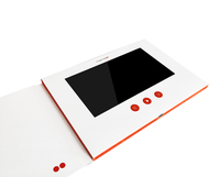 Écran LCD personnalisé de haute qualité imprimé par transfert thermique de 4,3, 4,5 et 5 pouces, mémoire 128 Mo-16 Go, papier vidéo personnalisé