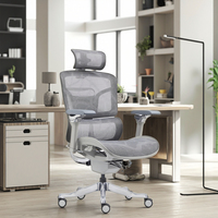 Chine Chaise de bureau de luxe moderne à dossier haut avec meilleur design ergonomique Chaise de bureau de luxe en maille pivotante Chaise de bureau pour directeur du personnel