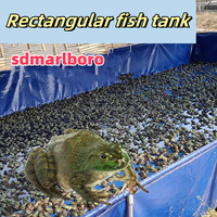 Großhandel 20000 L Faltbare Fischbecken Rechteckiges Biofloc-System Fischteich-Becken