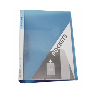 Carpeta de anillas 2-D de tamaño B5, bolsillo para archivos, cierre de plástico A4 PP para uso en la oficina para organizar documentos y archivos - Product Image 1