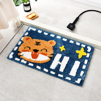 Tapis moderne de haute qualité en forme de lapin, motif dessin animé, style sneaker, avec logo, style citrouille et détails capitonnés