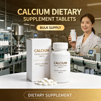 Comprimés de calcium pour adultes, calcium naturel de haute pureté, matière première pour la nutrition