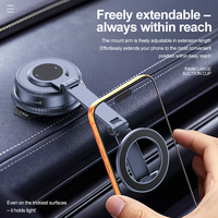 Support de téléphone magnétique pliable Boneruy X79Z pour voiture, support de téléphone à ventouse pour rotation à 360 degrés, flexible