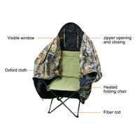 Tente de chasse individuelle Mydays Outdoor avec chaise intégrée, camouflage, pliable et pop-up pour la chasse au cerf