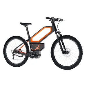 Abd depo HEZZO Middrive Motor 500W karbon elektrikli dağ bisikleti Sansung 21700 Lithium lityum pil yüksek kalite Ebike