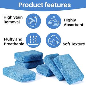 NOVISON Applicateur de revêtement céramique Éponge microfibre pour lavage de voiture avec barrière en plastique Premium pour le nettoyage Modèle Y-261027-08 - Product Image 4
