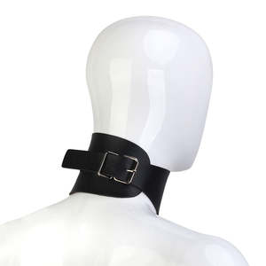 Juguetes sexuales de Bondage de cuero para hombre, <span class=keywords><strong>Collar</strong></span> de Bondage BDSM con cadena, Juguetes sexuales de esclavo fetiche, <span class=keywords><strong>Collar</strong></span> de cuello de Bondage para adultos - Product Image 5